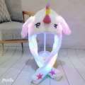 Light Up Animal Hat Led Glowing Rabbit Mouse Ears Hat Women Men Kids Plush Hand Pinch Cap Cartoon Cosplay Costume. 