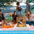 2 PCS 24Inch Inflatable Serving Bar, For Party,Picnic & Camping. 