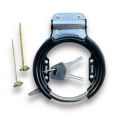Bicycle Ring Lock, Bonus Brand High Quality Durable Bicycle Safety Lock, 2 Key Circle Lock Vintage Style Bicycle Lock Safety Ring Lock Bicycle Accessories. 