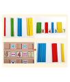 Wooden Computation Operation Study Box for Basic Math Calculations for Kids, Multicolor. 