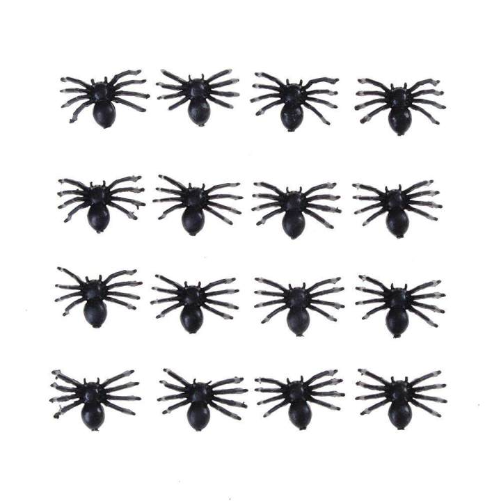 50pcs%20Small%20Black%20Plastic%20Fake%20Spider%20Toys%20Halloween%20Funny%20Joke%20Prank%20Props%20-%20Image%204