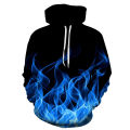 New Trend Colorful Flame Hoodie 3d Sweatshirt Men And Women Hooded Loose Autumn And Winter Coat Street Clothing Jacket Hoodies. 
