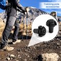 Four Pack of Extra Durable Rubber Replacement Tips (Replacement Feet/Paws / Ferrules/Caps) for Trekking Poles - Fits All Standard Hiking and Nordic Walking Poles. 