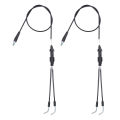 Throttle Cable Black Waterproof Throttle Cable Kit for ATV. 