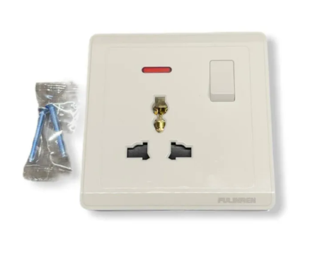 FULIMAN-Universal Wall Switch Socket - Multi Plug Socket Outlet - 3 Hole Switched Socket Outlet,Universal Wall Switch Socket Fulimen - Multi Plug - Multi Socket Outlet -Plug Base 3 Hole Switched Socket Outlet - FULINMEN