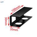 3x under Desk Laptop Mount Brackets Stand Set Enhanced Stability Metal under Tray Invisible Black. 
