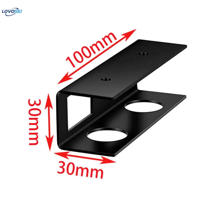 3x%20under%20Desk%20Laptop%20Mount%20Brackets%20Stand%20Set%20Enhanced%20Stability%20Metal%20under%20Tray%20Invisible%20Black%20-%20Image%202