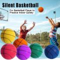 High-Density Foam Silent Basketball Easy to Grip Low Noise Bouncing Basketball Squeezable Lightweight Training Ball Outdoor Sports. 