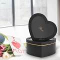 2Pcs Empty Heart Shaped Gift Boxes with Clear Lids Cardboard Boxes for Proposal Valentines Day. 