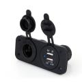 12V Universal Socket Dual USB Charger & Splitter for Motorcycles Cars rucks. 