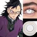 [HOT] 1 Pair Cosplay Color Contact Lenses Demon Slayer Nezuko Cosplay Anime Eye Contacts Pink Blue Green White Lenses Contact Lens. 
