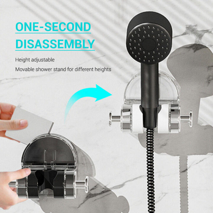 Bathroom%20fixture%20Shower%20head%20holder%20Versatile%20Wall%20mounted%20Suction%20cup%20Wall%20mount%20bracket%20Integrated%20Adjustable%20Adjustable%20-%20Image%203
