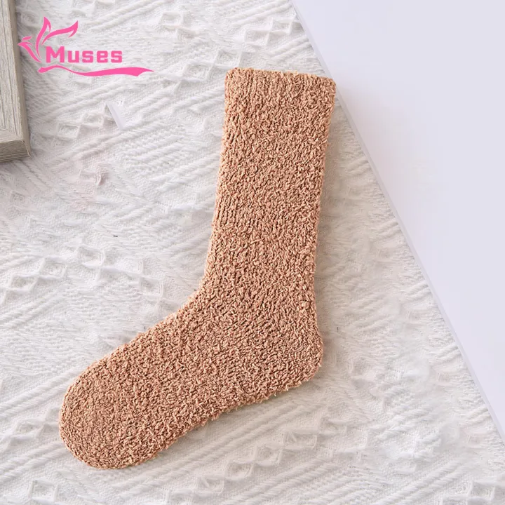 Muses%20Mall%20Solid%20Color%20Socks%20Cozy%20Plush%20Winter%20Socks%20Warm%20Breathable%20Uni%20Accessories%20for%20Autumn%20Versatile%20Thickened%20Design%20Super%20Soft%20Polyester%20Socks%20-%20Image%206