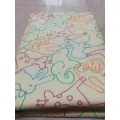 Full Bed 100% Waterproof Japanese Rexine 1.5 Meters Rubber Cot Sheet Baby Bed Rubber Sheet Urine Protector Sheet Full Size Baby Raksin Rubber Cot Sheet for Kids Urine Proof Rubber Sheet. 