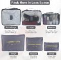 6pcs/set Travel Storage Portable Luggage Organizers Clothes Pouch Suitcase Laundry Bag New TLS. 