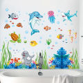 Nursery Aquarium ocean deep water sea For Kids Room Home Decoration Cartoon baby children cartoon bedroom room decor wall stickers removable kids nursery decal sticker Wall Decoration Stickers wall decor. 