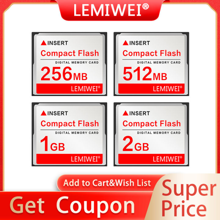 Camera CF Card 256MB 512MB 1GB 2GB Compact Flash Card Storage High Speed CF Lemiwei Memory Card For Camera