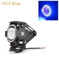 1Pcs U7 Mini(Blue Ring) Fog Light For Motorcycle. 