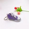 3D Canvas Sneaker Tennis Shoe Keychain Blue Pink Black White Sports Shoes Keyring Bag Ornaments Car Trinket Keyring Accessories. 