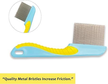 Plastic%20Lice%20Flea%20Hair%20Cleaner%20Comb%20Stainless%20Steel%20Hair%20Grooming%20-%20Image%203