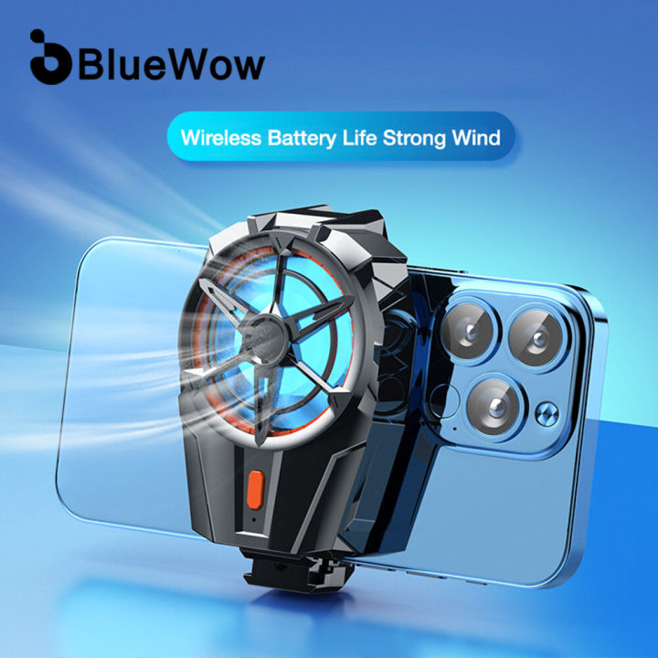 BlueWow X52 Cooling Fans For Mobile Phone Rechargeable Battery Silent Cooler Three Speed Adjustable Cell Phone Gaming Radiator