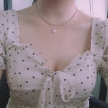 Elegant Imitation Pearl Choker Necklace- Clavicle Double Layer Chain Fashion Necklace-Women Wedding Jewelry Collar. 