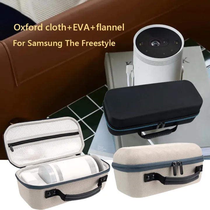 Hard EVA Travel Carry Case For Samsung The Freestyle Case Thickened Mesh Bag Projector Storage Bag Portable Carrying Case Zipper PizazzazzAA