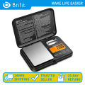 Brifit Digital Mini Scale, 200g 0.01g Upgraded Pocket Scale with 50g Calibration Weight, Electronic Smart Scale with Tare LCD Display, Travel Scale for Food, Jewelry. 