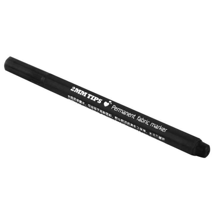 2pcs%20Fabric%20Marker%20Pens%20Permanent%20Colors%20for%20DIY%20Textile%20Clothes%20T-Shirt%20Shoes%20-%20White%20&%20Black%20-%20Image%207
