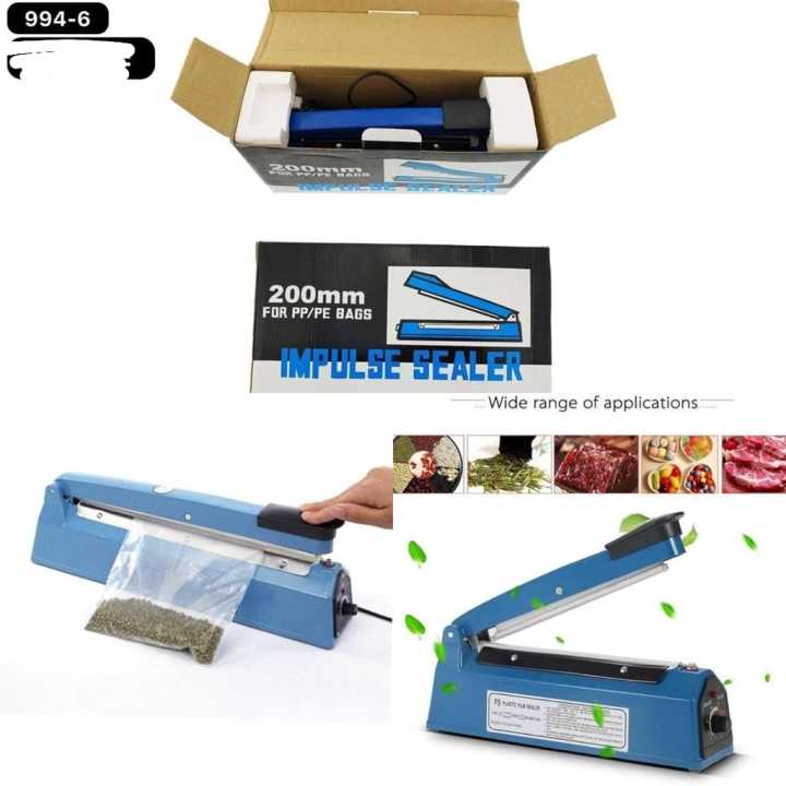 Impulse Sealer For Food Pack Packaging Plastic Bag Vacuum Heat Sealer ...