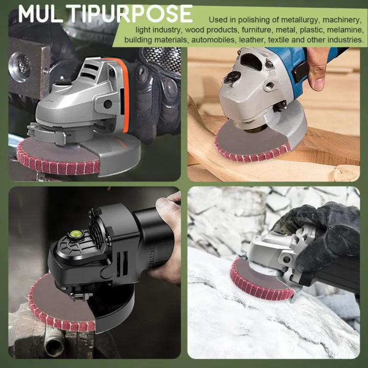 (VDZI)%206PCS%204%20Inch%20240%20Grit%20Red%20Nylon%20Fiber%20Flap%20Discs%20with%20Sandpaper,perfect%20for%20Paint%20Remove%20&%20Stainless%20Steel%20Tube%20Polishing%20-%20Image%204
