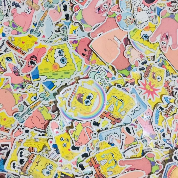 20/40pcs%20Spongebob%20Stickers%20Square%20Pants%20American%20Animation%20Stickers%20for%20Laptop%20Scrapbook%20Journal%20Kids%20Girls%20Boys%20Stickers%20-%20Image%204
