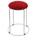 Black Cushioned Bar Stool. 