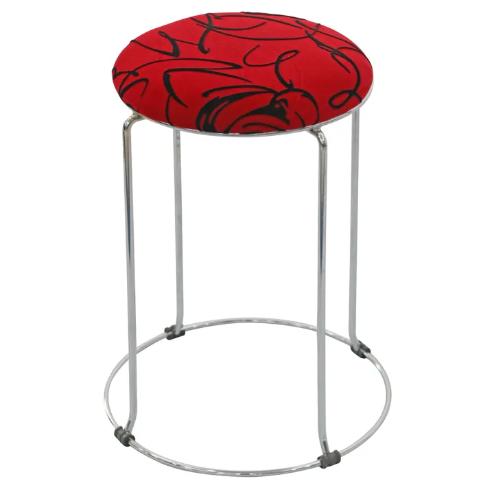 Black Cushioned Bar Stool
