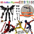 Multi-Jointed Movable Shapeshift Robot 3D Printed Mannequin Dummy 13 Action Figures Toys Kids Adults Parent-children Games. 