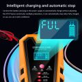 12V 6A Pulse Repair LCD Le-ad-Ac-id Battery Smart Charger Car Motorcycle Battery Intelligent Repair Charger UK-plug. 