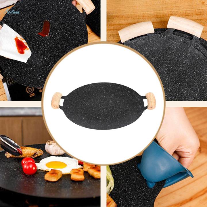 Grill%20Cooking%20Pans%20Frying%20Barbecue%20Plate%20for%20Fishing%20Kitchen%20Backpacking%2030cm%20-%20Image%203