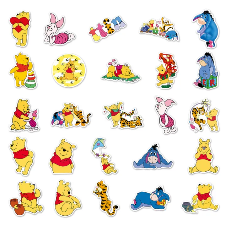 20/40/60pcs%20Pooh%20Stickers%20Winnie%20the%20Pooh%20Bear%20Stickers%20for%20Laptop%20Scrapbook%20Journal%20Kids%20Girls%20Boys%20Stickers%20-%20Image%205