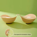 Invisible Silicone Bra Inserts Silicone Chest Pad Sweat-proof Anti-slip Breast Support Invisible Thickened Nipple Covers Strapless Adhesive Bra Buyers' Choice Fuller Breast Enhancers. 