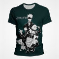JJK jujutsu Kaisen Gojo Satoru printed Mens T shirt fashion anime short sleeve Japanese o-neck plus size male T-shirt summer top. 