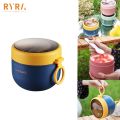 [new] Portable Stainless Steel Soup Cup Lunch Box Food Containers Cute Shape Vacuum Flasks Thermo Cup Microwave Heating With Spoon. 