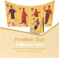 World Cup Football Stars Gold Plastic Card Pack (55 Cards) - UEFA Champions League Gold Foil Cards, Soccer Cards Packs Collection Cards. 