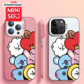 Anedshaop BTS BT21 phone case for iphone 16 15 14 plus 13 12 11 pro max cover Luxury Anti drop funda Korean cartoon tata cases carcasa. 