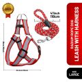 Radium Reflective Dog Leash with Harness Set (Large). 