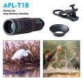 Linman NEW APEXEL Universal 18x25 Monocular Zoom HD Optical Cell Phone L【2025 Version】ens Observing Survey 18X telephoto lens with tripod for Smartphone. 