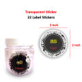 Round Spice Bottle Labels - Home Kitchen Stickers for Organizing. 