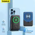 Baseus 6000mAh 20W Fast 2-in-1 Magnetic Wireless Charging Power Bank. 