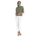 Moose Women’s Crew Neck T-Shirt - Dusty Olive. 