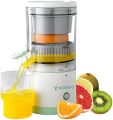 NONOO Portable Electric Citrus Juicer Rechargeable Hands-Free Masticating Orange Juicer Lemon Squeezer with USB and Cleaning Brush (White). 