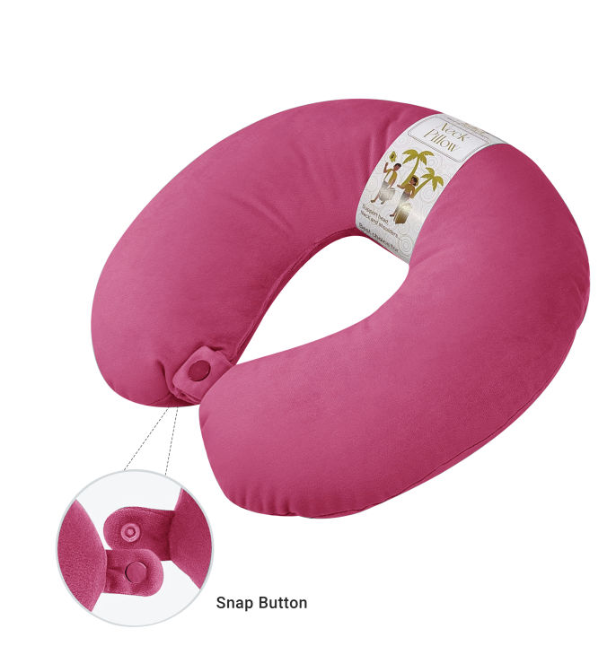 3Q%20Comfort%20Velvet%20U-Shaped%20Neck%20Pillow%20for%20Travel%20-%20Soft,%20Adjustable%20Neck%20Support%20Cushion%20for%20Car,%20Flight,%20Home%20-%20New%20-%20Image%204